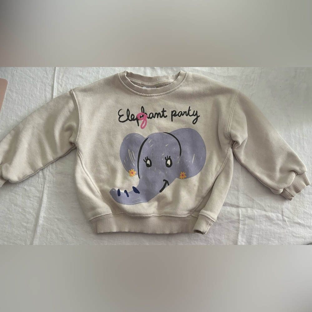 Zara Elephant Party Sweatshirt